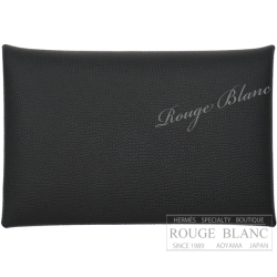 エルメス　カルヴィ　カードケース　名刺入れ　ブラック　黒　ヴォーマダム 【新品】 HERMES Calvi (Cardcase) Black Veau madame 【NEW】