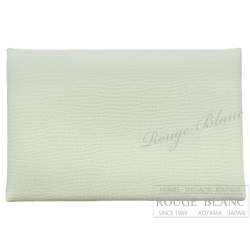 エルメス　カルヴィ　カードケース　名刺入れ　ヴェールフィズ　エプソン　【新品】　HERMES Calvi (Cardcase) Vert fizz Epsom 【NEW】