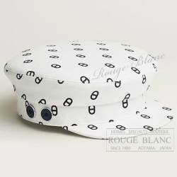 エルメス　キャスケット 《ヴォーバン》　帽子　ブラン・カッセ　#57　タグ付　【新品】HERMES Casquette Vauban Blanc casse 【NEW】