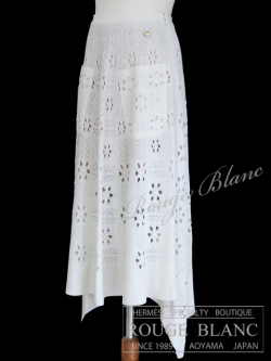 シャネル ニットスカート エクリュ #36 21C 【新品同様】 CHANEL Knit  