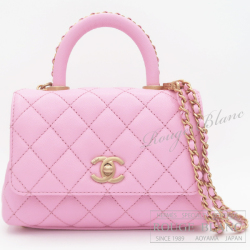 シャネル　ココハンドル XXS　チェーンバッグ　ピンク　キャビアスキン　アンティークゴールド金具 【新品】CHANEL COCO handle XXS Pink Caviar Chain shoulder bag 【NEW】