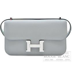 エルメス　コンスタンスエラン　ミラー/ミロワール　ブルーグラシエ　エプソン　シルバー金具　ショルダーバッグ 【新品】HERMES Constance Elan Miroir Bleu glacier Epsom Silver Buckle 【NEW】
