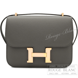 エルメス　コンスタンスミニ　エタン　エプソン　ローズゴールド金具　ショルダーバッグ 【新品同様】HERMES Constance mini Etain Epsom Rose gold Buckle【USED】