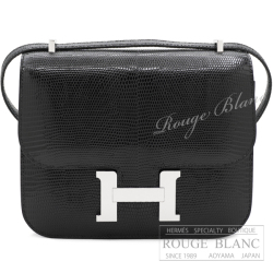 エルメス　コンスタンスミニ　ブラック　黒　リザード　シルバー金具　ショルダーバッグ　【新品】　HERMES Constance mini Black Lizard Silver Buckle 【NEW】