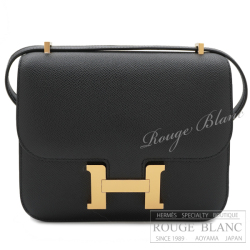 エルメス コンスタンスミニ ミラー/ミロワール 黒 ブラック エプソン  