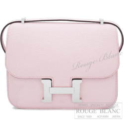 エルメス　コンスタンスミニ　ミラー/ミロワール　ローズダーリン　シェーヴル　シルバー金具　ショルダーバッグ 【新品】 HERMES Constance mini Miroir Rose darling Chevre Silver Buckle【NEW】