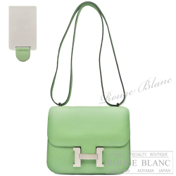 エルメス　コンスタンスミニ　ミラー/ミロワール　ヴェールクリケット　スイフト　シルバー金具　ショルダーバッグ 【新品】HERMES Constance mini Miroir Vert criquet Swift Silver Buckle【NEW】