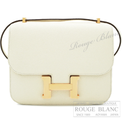 エルメス　コンスタンスミニ　ナタ　エプソン　ローズゴールド金具　ショルダーバッグ 【中古】HERMES Constance mini Nata Epsom Rose gold Buckle 【USED】