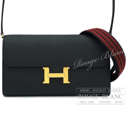 エルメス　コンスタンスロング　トゥーゴー　2ストラップ　黒　ブラック　エプソン　ゴールド金具  【新品】HERMES Constance long To Go Black Epsom Gold Buckle 【NEW】