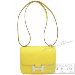 エルメス　ミニコンスタンス　ライム　エプソン　シルバー金具　ショルダーバッグ　【新品】　HERMES Mini constance Lime  Epsom Silver Buckle 【NEW】