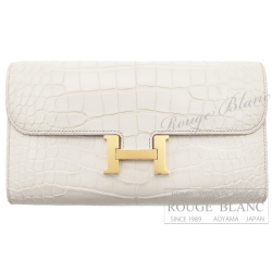 エルメス　コンスタンスロング　トゥーゴー　ベトン　クロコダイル　アリゲーターマット　ゴールド金具  【新品】HERMES Constance long To Go Beton Crocodile Alligator Mat Gold Buckle【NEW】