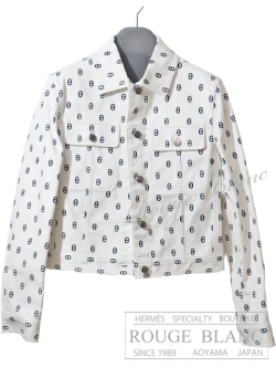 エルメス　2023 S/S　デニムジャケット　”シェーヌ・ダンクル”　ブラン・カッセ　＃36　タグ付　【新品】 HERMES Denim Jacket "Chaine d'Ancre" Blanc Casse 【NEW】