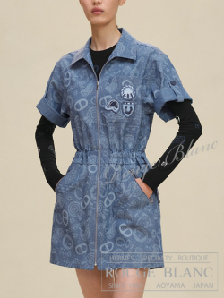 エルメス 2025 A/W デニムワンピース ”キャンディー・リブリス” ブルー