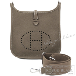 エルメス　エヴリン23　エトゥープ　トリヨンクレマンス　シルバー金具　【新品】 Hermes Evelyne23 Etoupe Taurillon Clemence Silver Buckle 【NEW】
