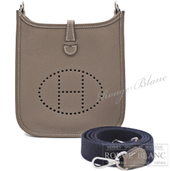 エルメス　エヴリン　TPM/16　アマゾン　エトゥープ×ブルーインディゴ　トリヨンクレマンス　シルバー金具 【新品】HERMES  Evelyne TPM/16 Amazon  Etoupe×Bleu indigo Taurillon Clemence Silver Buckle 【NEW】