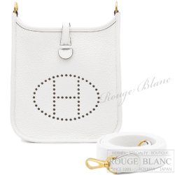 エルメス　エヴリン　TPM/16　アマゾン　ニューホワイト　トリヨンクレマンス　ゴールド金具 【新品】HERMES  Evelyne TPM/16 Amazon New white Taurillon Clemence Gold Buckle 【NEW】