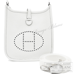エルメス　エヴリン　TPM/16　アマゾン　ニューホワイト　トリヨンクレマンス　シルバー金具 【新品】HERMES  Evelyne TPM/16 Amazon New white Taurillon Clemence Silver Buckle 【NEW】