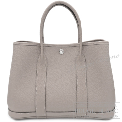 エルメス　ガーデンパーティTPM/30　トゥルティール グレー　ヴァッシュ カントリー　【新品】　HERMES Garden Party TPM/30 Gris tourterelle  Vache Country 【NEW】