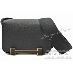 エルメス　ゲタ　黒　ブラック　シェーヴル　ゴールド金具 【新品】HERMES Geta bag Black Chevre Gold Buckle【NEW】