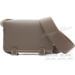エルメス　ゲタ　エトゥープ　シェーヴル　シルバー金具 【新品】HERMES Geta bag Etoupe Chevre Silver Buckle【NEW】