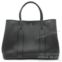 エルメス　ガーデンパーティPM/36　黒　ブラック　ネゴンダ  【中古】 HERMES Garden party PM/36 Black Negonda【USED】