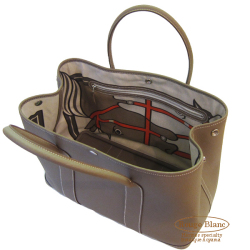 エルメスガーデンパーティPM/36 エトゥープ スティープルカドリ―ジュ  