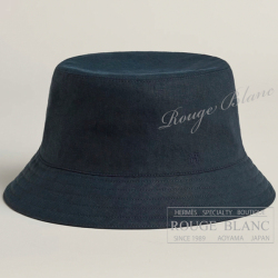 エルメス　バケットハット　”フレッド”　帽子　ネイビー　#59　タグ付　【新品】HERMES Hat "Fred" Navy 【NEW】