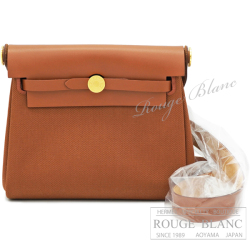 エルメス　エールバッグ・ジップ 20　ルトゥルネ　フォーヴ　トワルミリタリー×ヴァッシュハンター　ゴールド金具　【新品】HERMES Herbag Zip 20 Fauve Toile Military×Vache Hunter Gold Buckle 【NEW】