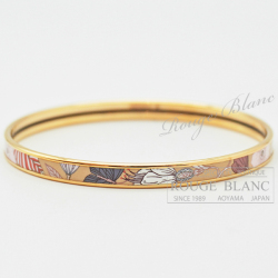 エルメス　プレシャスパラダイス　バングル　ブレスレット　フォーブル　ローズゴールド金具 【新品同様】 HERMES  Precious Paradise Bangle Faubourg Rose gold Buckle【USED】