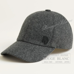 エルメス　“ライリー”　クルー　カルーセル　キャップ　帽子　カーボン　#60　【新品】HERMES Riley Clou Carrousel cap Charbon【NEW】