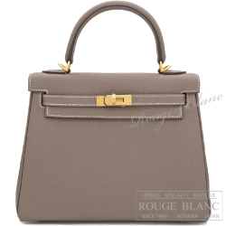 エルメス　ケリー25　内縫い　エトゥープ　トゴ　マットゴールド金具　【新品】 HERMES Kelly25 Etoupe Togo Mat gold Buckle 【NEW】
