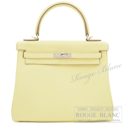 エルメス　ケリー25　内縫い　ジョーヌミルトン　スイフト　シルバー金具  【新品】 HERMES Kelly25 Jaune milton Swift Silver Buckle【NEW】