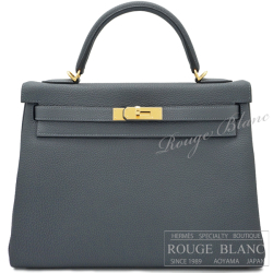 エルメス　ケリー32　内縫い　グリミスティ　トゴ　ゴールド金具　【新品】 HERMES Kelly32 Gris misty Togo Gold Buckle 【NEW】