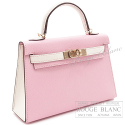 エルメス エヴリンミニ II 短ストラップ ローズサクラ/S金具 HERMES 【未使用品】HERMES エルメス ミニエブリン エヴリン TPM