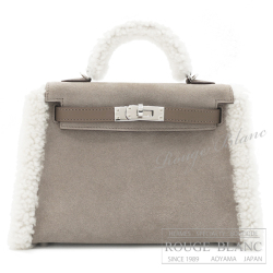 エルメス ケリーミニ2 前出品の追加画像です(^-^) 新品)HERMES エルメス ケリー ミニケリー2 エプソン エトゥープ