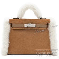 エルメス ケリーミニ 2/ミニケリー 2 テディ シャモア×エクリュ