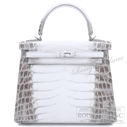 エルメス　ケリー25　ヒマラヤ　クロコダイル　ニロティカスマット　シルバー金具　【新品】 HERMES Kelly25 Himalaya Crocodile Niloticus Mat Silver Buckle 【NEW】