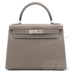エルメス　ケリー28　外縫い　エトゥープ　エプソン　シルバー金具　【新品】 HERMES Kelly28 Etoupe Epsom Silver Buckle 【NEW】