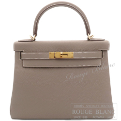 エルメス　ケリー28　内縫い　エトゥープ　トゴ　ゴールド金具　【新品】 HERMES Kelly28 Etoupe Togo Gold Buckle 【NEW】