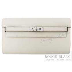 エルメス　ケリーウォレット ロング トゥーゴー　クレ　エプソン　シルバー金具 　【新品】　HERMES Kelly Wallet Long To Go  Craie Epsom Silver Buckle 【NEW】