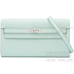 エルメス　ケリーウォレットロング　トゥーゴー　ヴェールペパーミント　エプソン　シルバー金具　【新品】　HERMES Kelly Wallet Long To Go  Vert Pepper Epsom Silver Buckle【NEW】