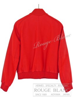 エルメス レザージャケット 赤 セリエ #36 【新品同様】 HERMES  