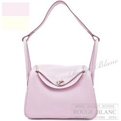 エルメス　リンディ26　ヴェルソ　モーヴペール×ナタ　トリヨンクレマンス　シルバー金具 【新品】HERMES Lindy26 Verso Mauve Pale×Nata Taurillon Clemence Buckle Silver【NEW】