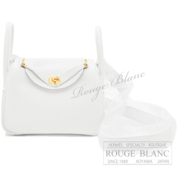 エルメス　ミニリンディ2　ニューホワイト　トリヨンクレマンス　ゴールド金具　【新品】 HERMES Mini Lindy2 New white Taurillon Clemence Gold Buckle 【NEW】