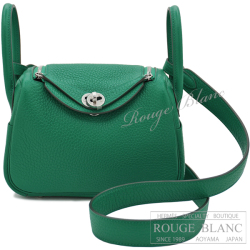エルメス　ミニリンディ2　ヴェールヴェルティゴ　トリヨンクレマンス　シルバー金具　【新品】 HERMES Mini Lindy2 Vert vertigo Taurillon Clemence Silver Buckle 【NEW】
