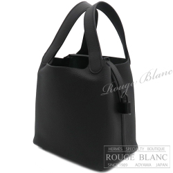 エルメス　ピコタンロックPM/18　モノクローム　ソーブラック　トリヨンクレマンス　ブラック金具　【新品】　HERMES Picotin lock PM/18 Monochrome Black Taurillon Clemence Black Buckle 【NEW】