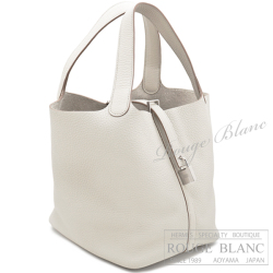 エルメス ピコタンロックMM/22 ベトン トリヨンクレマンス シルバー  