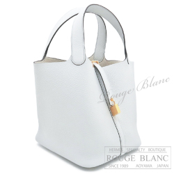 エルメス ピコタンロックMM/22 ブルーペール トリヨンクレマンス  