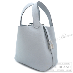 エルメス　ピコタンロックPM/18　ブルーグラシエ　トリヨンクレマンス　シルバー金具　【新品】　HERMES Picotin lock PM/18 Bleu glacier Taurillon Clemence Silver Buckle【NEW】