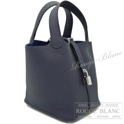 エルメス　ピコタンロックPM/18　ブルーニュイ　トリヨンクレマンス　シルバー金具　【新品】　HERMES Picotin lock PM/18 Bleu nuit Taurillon Clemence Silver Buckle 【NEW】